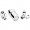 Danfoss zestaw z głowicą termostatyczną RAX prawy chrom 013G4003