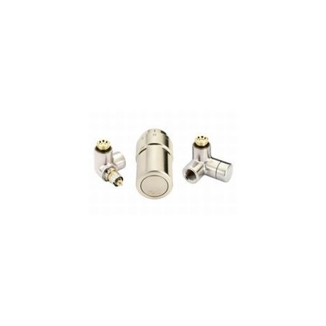 Danfoss zestaw z głowicą termostatyczną RAX prawy stal nierdzewna inox 013G4009