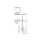 TRES Zestaw natryskowy z bateria termostatyczną Shower Technology 09286503