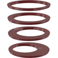 Alcaplast Wkładka rury spustowej, zestaw – czerwona AGV900R