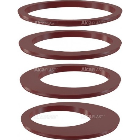 Alcaplast Wkładka rury spustowej, zestaw – czerwona AGV900R