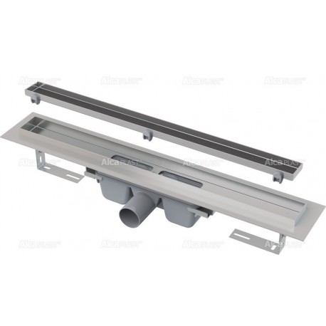 Alcaplast Floor Low – Odpływ podłogowy z obramowaniem do rusztu wypełnianego płytkami,odpływ pionowy APZ1107-FLOOR-750