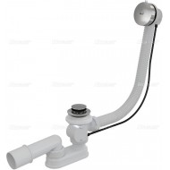 Alcaplast Syfon wannowy z korkiem automat metal (długośc 80 cm) A551K 80