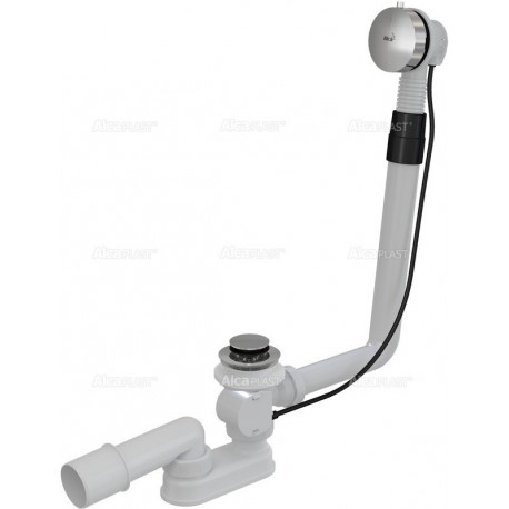 Alcaplast Syfon wannowy z korkiem automat metal (długośc 80 cm) A552K 80