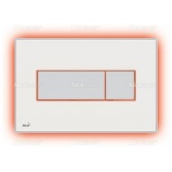 Alcaplast Przycisk sterujący do spłuczek podtynkowych z wklejaną kolorową płytką (Brązowa) i podświetleniem Rainbow