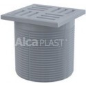 Alcaplast Gardziel wpustu, kratka 105 × 105 szara APV0100
