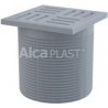 Alcaplast Gardziel wpustu, kratka 105 × 105 szara APV0100