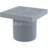 Alcaplast Gardziel wpustu, kratka 150 × 150 szara APV0200