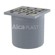 Alcaplast Gardziel wpustu, kratka 105 × 105 ze stali nierdzewnej APV0600