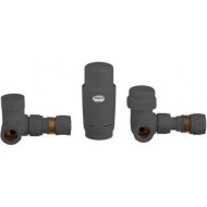 Zawory termostatyczne osiowe grafitowe z głowicą termostatyczną Invena CD-25-G15