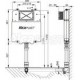 Alcaplast Basicmodul Slim - Zbiornik-spłuczka do zabudowy ciężkiej A1112B