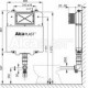 Alcaplast Basicmodul Slim - Zbiornik-spłuczka do zabudowy ciężkiej A1112B