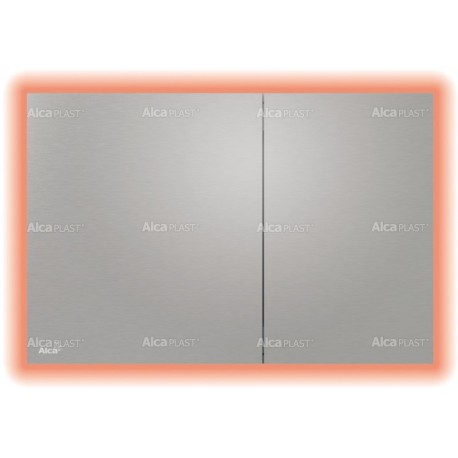 Alcaplast Przycisk sterujący do systemów podtynkowych z podświetleniem, metal-mat (Niebieski) AIR LIGHT-AEZ111