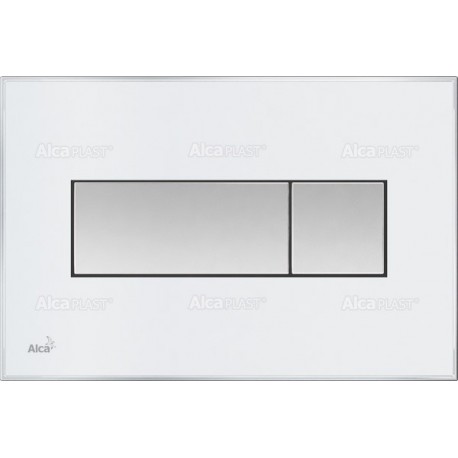 Alcaplast Przycisk sterujący do systemów podtynkowych z płytką wkładaną (Płytka: biała) M1370