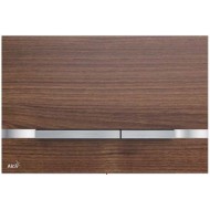 Przycisk sterujący do systemów podtynkowych Alcaplast Flat Wood Stripe-Teak