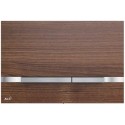 Przycisk sterujący do systemów podtynkowych Alcaplast Flat Wood Stripe-Teak