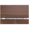 Przycisk sterujący do systemów podtynkowych Alcaplast Flat Wood Stripe-Teak