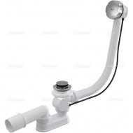 Alcaplast Syfon wannowy z korkiem automat metal (długośc 80 cm) A55K 80