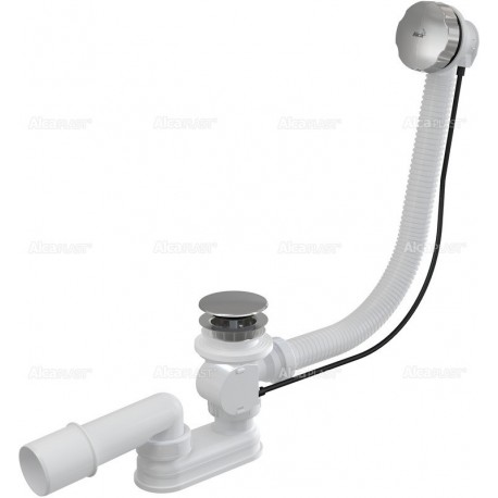 Alcaplast Syfon wannowy z korkiem automat metal (długośc 100 cm) A55KM 100