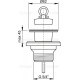 Alcaplast Spust umywalki 5/4" z plastikowym sitkiem Ø63 A32