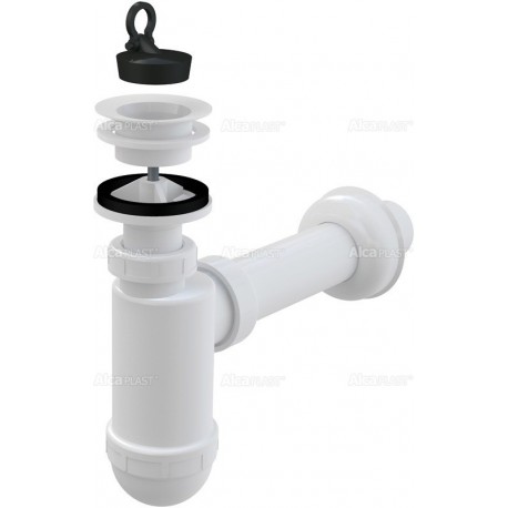 Alcaplast Syfon umywalkowy Ø40 z plastikowym sitkiem Ø63 A42