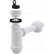 Alcaplast Syfon umywalkowy Ø32 z plastikowym sitkiem Ø63 A420