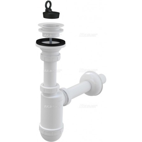 Alcaplast Syfon umywalkowy Ø32 z plastikowym sitkiem Ø63 A421