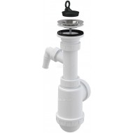 Alcaplast Syfon zlewozmywaka z podłączeniem pralki sitko nierdzewne Ø70 A441P Ø50/40