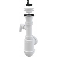 Alcaplast Syfon zlewozmywaka z podłączeniem pralki sitko plastikowe Ø70 A442P Ø50/40