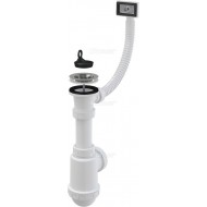 Alcaplast Syfon zlewozmywaka z przelewem sitko plastikowe Ø70 A444 Ø50/40