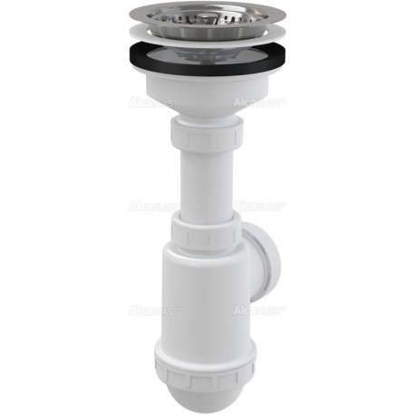 Alcaplast Syfon zlewozmywaka sitko nierdzewne Ø115 A446 Ø50/40