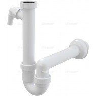 Alcaplast Półsyfon zlewozmywaka rurowy z nakretką 6/4" i przyłączem A81 Ø40