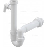 Alcaplast Półsyfon zlewozmywaka rurowy z nakretką 6/4" i przyłączem A81 Ø50