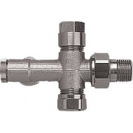 HERZ Korpus obejścia do układu dwururowego, figura kątowa z możliwością odcięcia i regulacji 1/2xG 3/4 1718914