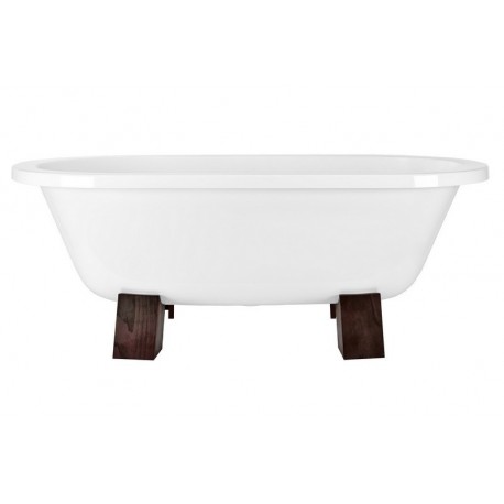 Wanna wolnostojąca Besco GRACJA 160x75 drewniane nogi