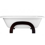 Wanna wolnostojąca Besco GRACJA 185x83 drewniany panel