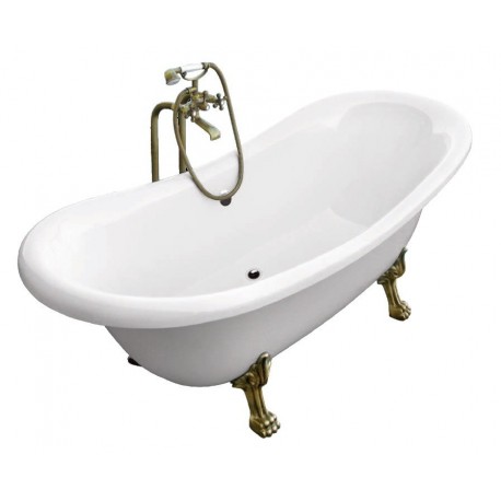 Wanna wolnostojąca Besco AMELIA 190x77 nogi mosiądz 