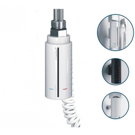 instal projekt grzałka elektryczna HOT 900 W czarna HOTS-09C2