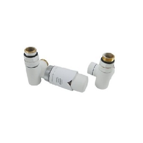 Instal projekt zestaw zaworowy z trójnikiem odcinającym Z8 lewy biały 605100004
