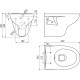 Muszla WC wisząca WC RIMFLOW