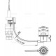 Alcaplast Zdalne pneumatyczne spłukiwanie – nożne, metal, zabudowa: do podłogi MPO12