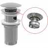 Alcaplast Spust umywalki click/clack 5/4" metalowy z przelewem, duży korek z wyjmowanym odpływem, A392C