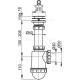 Alcaplast Syfon zlewozmywaka sitko nierdzewne DN70, A441-DN50/40