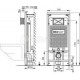 Alcaplast Sádromodul - Podtynkowy system instalacyjny do suchej zabudowy (karton-gips) (wysokość zabudowy 1 m) AM101/1000