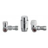 Zawory termostatyczne osiowe chrom z głowicą termostatyczną Invena CD-25-015