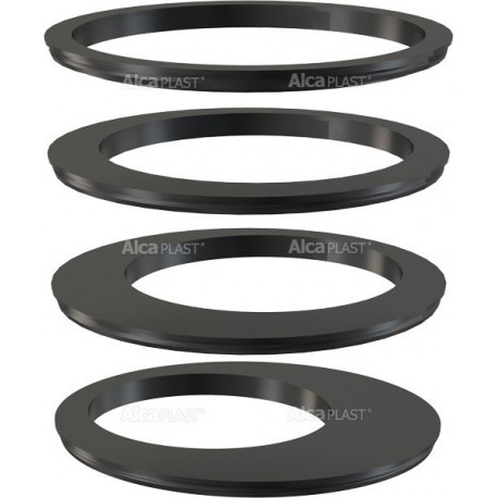 Alcaplast Wkładka rury spustowej, zestaw – czarna, AGV900