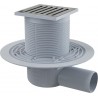 Alcaplast Kratka ściekowa 105x105/50 mm, odpływ boczny, kratka nierdzewna, syfon mokry, APV103
