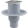 Alcaplast Kratka ściekowa 105x105/50/75 mm, odpływ pionowy, kratka nierdzewna, syfon mokry, APV201
