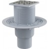 Alcaplast Kratka ściekowa 105x105/50/75 mm, odpływ pionowy, kratka nierdzewna, syfon mokry, APV202