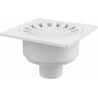 Alcaplast Kratka ściekowa 150x150/50 mm, odpływ pionowy, kratka biała, syfon mokry, APV16